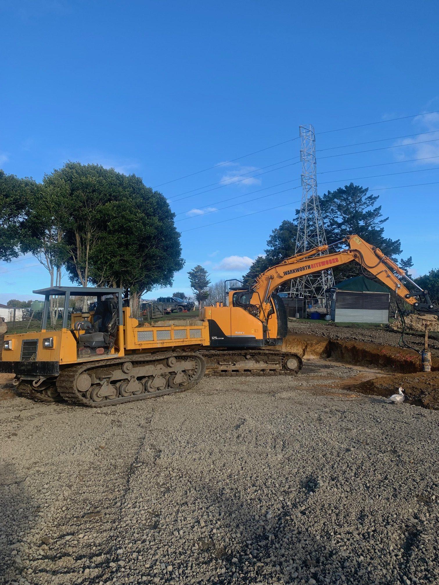 Earthworks and civil contracting work near Mahurangi